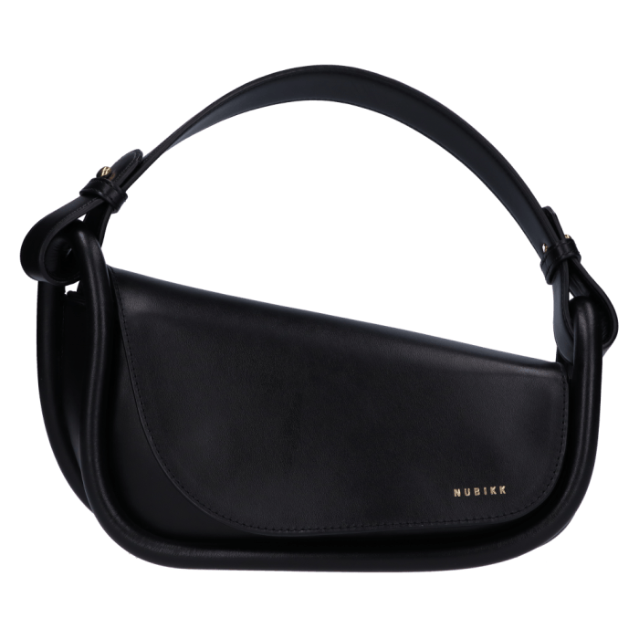 Zwart leren Nubikk Bobby Bag II 21077601 10L dames crossbody tas.